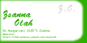 zsanna olah business card